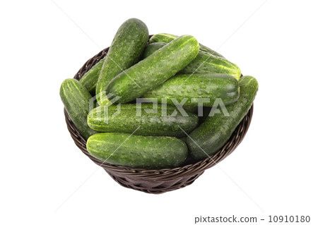 basket with cucumbers 10910180