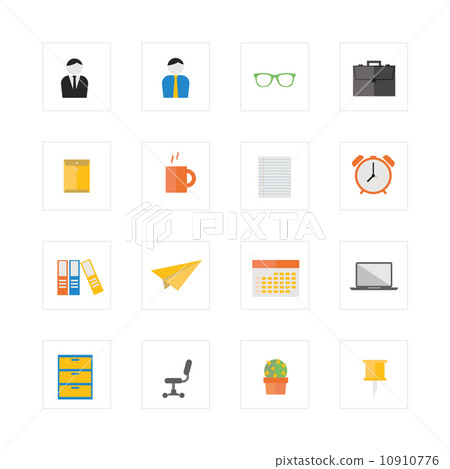 Office life icon set. Office life icon set. 10910776