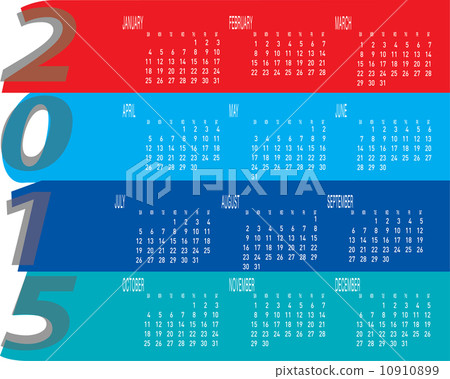 Colorful Year 2015 Calendar 10910899