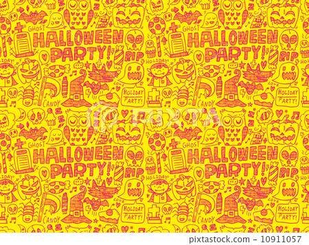 seamless doodle halloween holiday background seamless doodle halloween holiday background 10911057