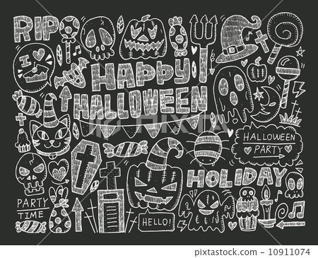 doodle halloween holiday background 10911074