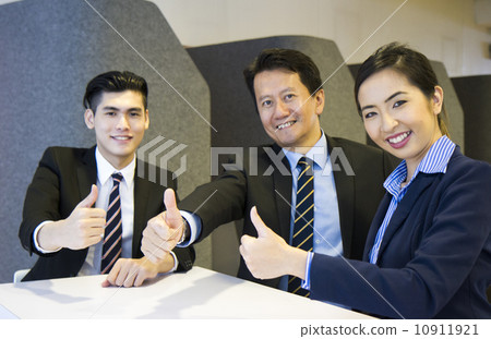 Confident Asian Business Team 10911921