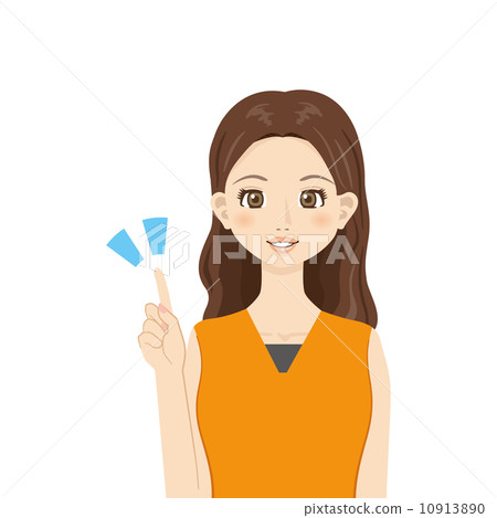 年輕的女士（手勢系列） 10913890
