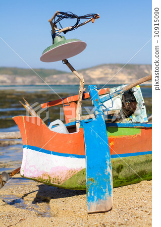 Asian traditional boats on the beach. Asian traditional boats on the beach. 10915090