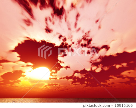 Wind and clouds with the sea 10915166