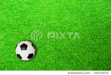 soccer ball on soccer field 10916978