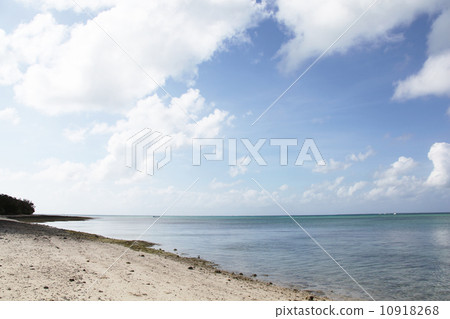 The beach of Taketomijima and the sand and beach 10918268