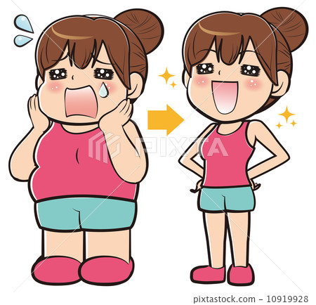 Before after a diet 10919928