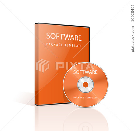 DVD case and disk on white background 10920495