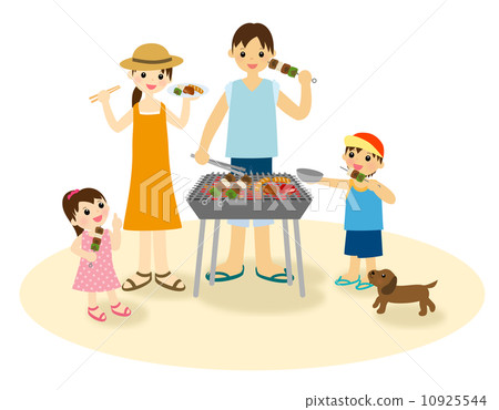 Family at BBQ 10925544