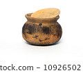 clay pot isolated on white background 10926502