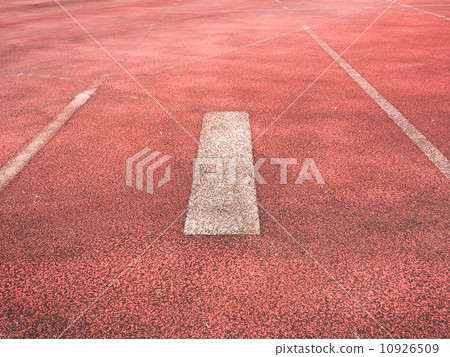 Start point of race track with number 1 10926509