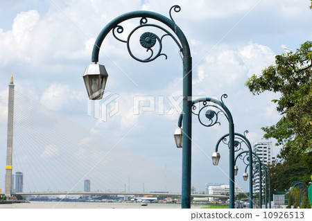 Lamps arranged in a row. 10926513