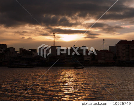 Sunset of Mekong Delta 10926749