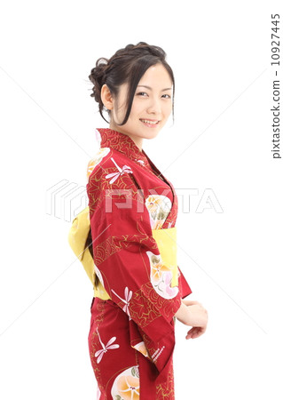 A woman in a yukata 10927445