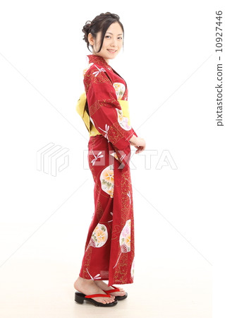 A woman in a yukata (obliquely from behind) A woman in a yukata (obliquely from behind) 10927446
