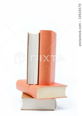 A stack of books on a white background. A stack of books on a white background. 10928579