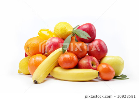 Fresh citrus fruits isolated on a white background. Fresh citrus fruits isolated on a white background. 10928581