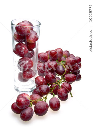 Grape cluster and glass Grape cluster and glass 10929775