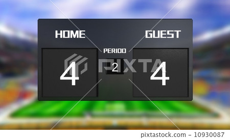 soccer match scoreboard Draws 4 & 4 10930087