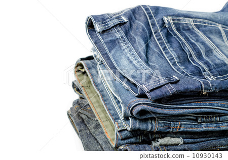stack of blue jeans stack of blue jeans 10930143