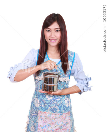 female chef with tiffin 10933173