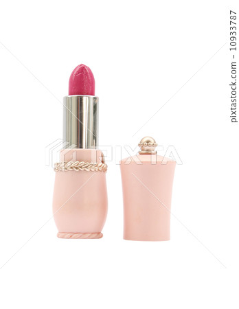 pink lipstick on white background pink lipstick on white background 10933787