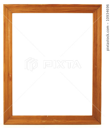 wood frame for a picture, isolated on white 10934696