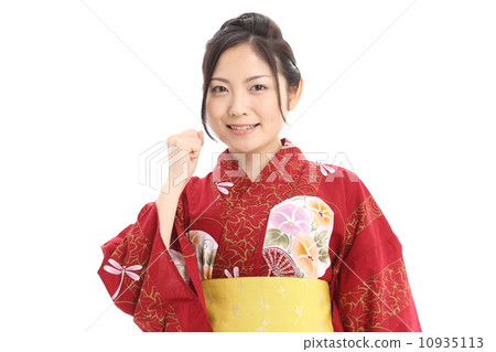 Yukata woman (Guts pose) 10935113