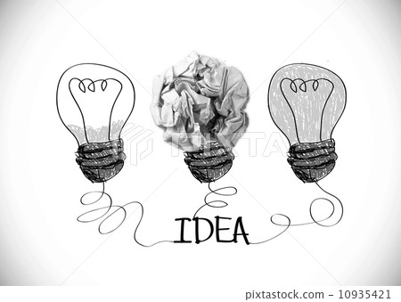concept crumpled paper light bulb metaphor for good idea concept crumpled paper light bulb metaphor for good idea 10935421