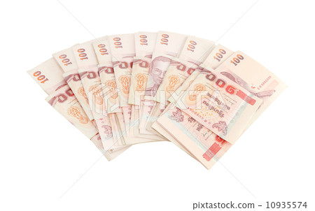 Thai money on white background 10935574