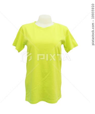 female tshirt template on the mannequin 10935910