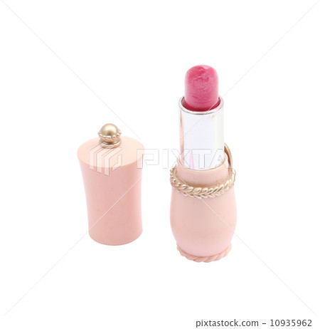 pink lipstick on white background 10935962