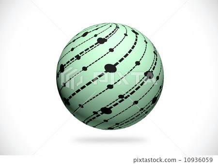 Abstract 3d sphere illustration for your design 10936059