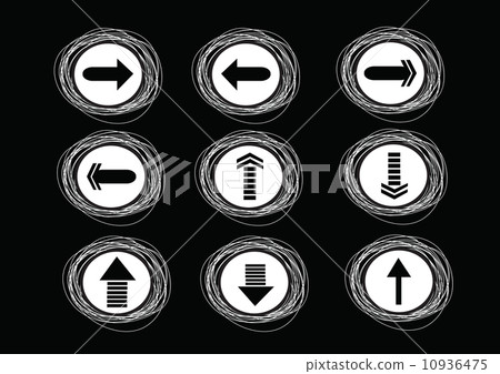 Hand drawn sketch arrow collection for your design Hand drawn sketch arrow collection for your design 10936475