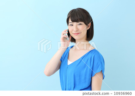 智能手機·小姐·藍背 智能手機·小姐·藍背 10936960