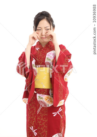Sadly wearing a yukata 10936988