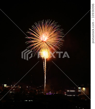 fireworks over sky fireworks over sky 10936996