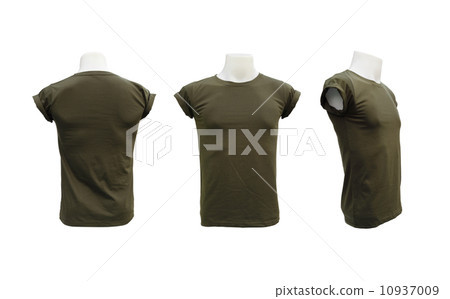 set of male tshirt template on the mannequin set of male tshirt template on the mannequin 10937009