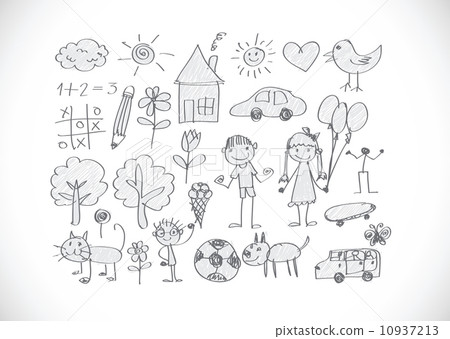 kids drawing happy family picture kids drawing happy family picture 10937213