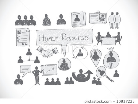 Human resources and Human management icons idea design Human resources and Human management icons idea design 10937223