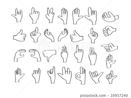 hand drawing icons set hand drawing icons set 10937240