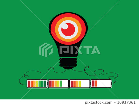 Light bulb Charging Battery Power Idea design Light bulb Charging Battery Power Idea design 10937361