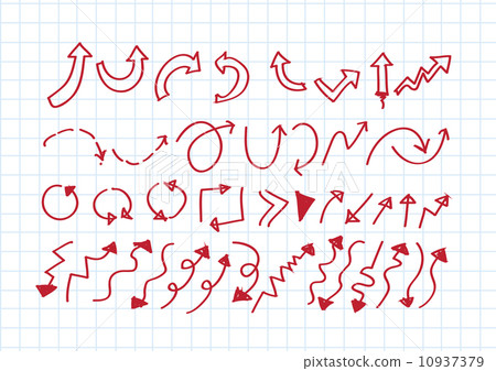 Hand drawn sketch arrow collection for your design 10937379