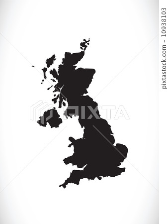 Map of United Kingdom 10938103