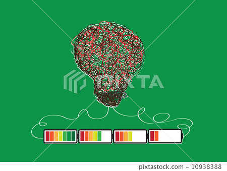 Light bulb Charging Battery Power Idea design 10938388