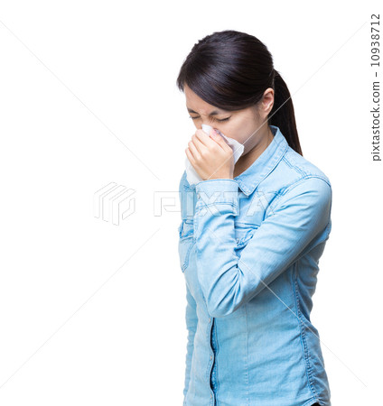 Asia woman sneeze Asia woman sneeze 10938712