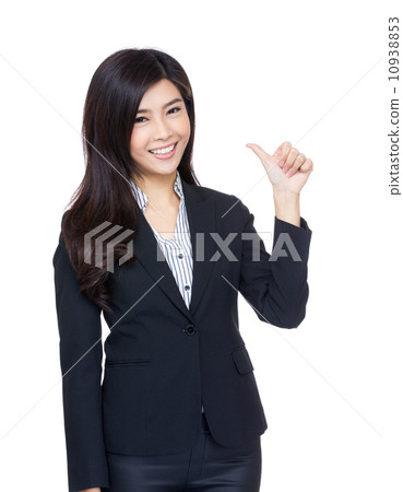 Asia businesswoman thumb up gesture Asia businesswoman thumb up gesture 10938853