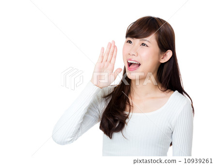 Asia woman shout and scream 10939261