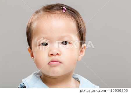 Llittle baby girl feeling unhappy Llittle baby girl feeling unhappy 10939303